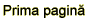 PRIMA PAGINA
